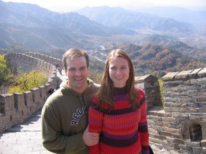 My first trip to the Great Wall of China.